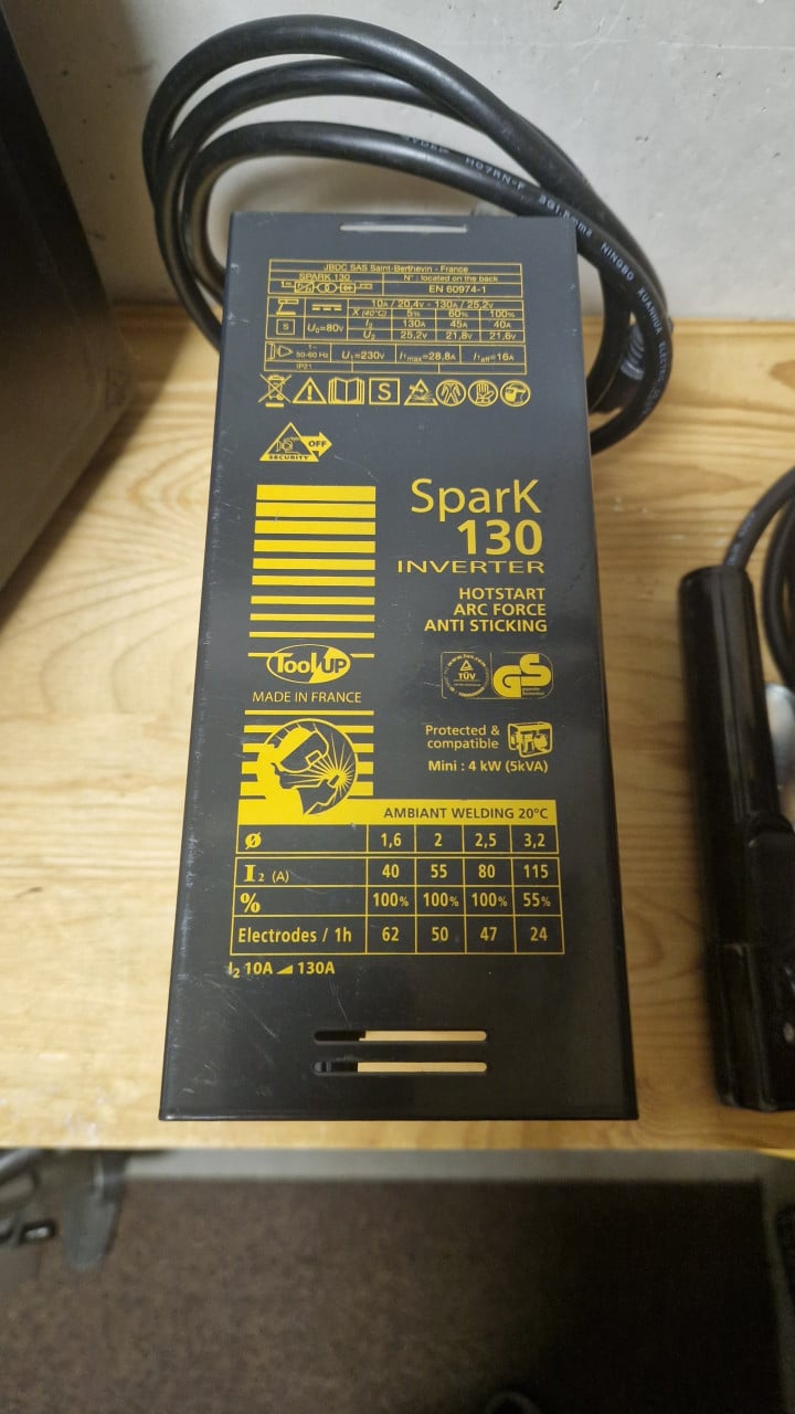 Lasapparaat 140 A inverter met toebehoren