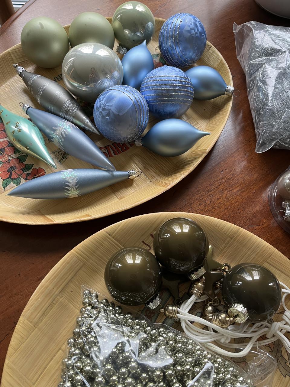 Kerst mooie kerstballen kerstspullen