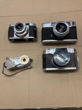 3 oudere analoog camera’s