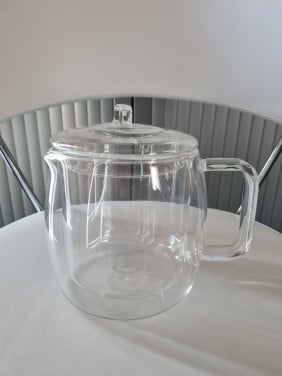 Dubbelwandige glazen theepot