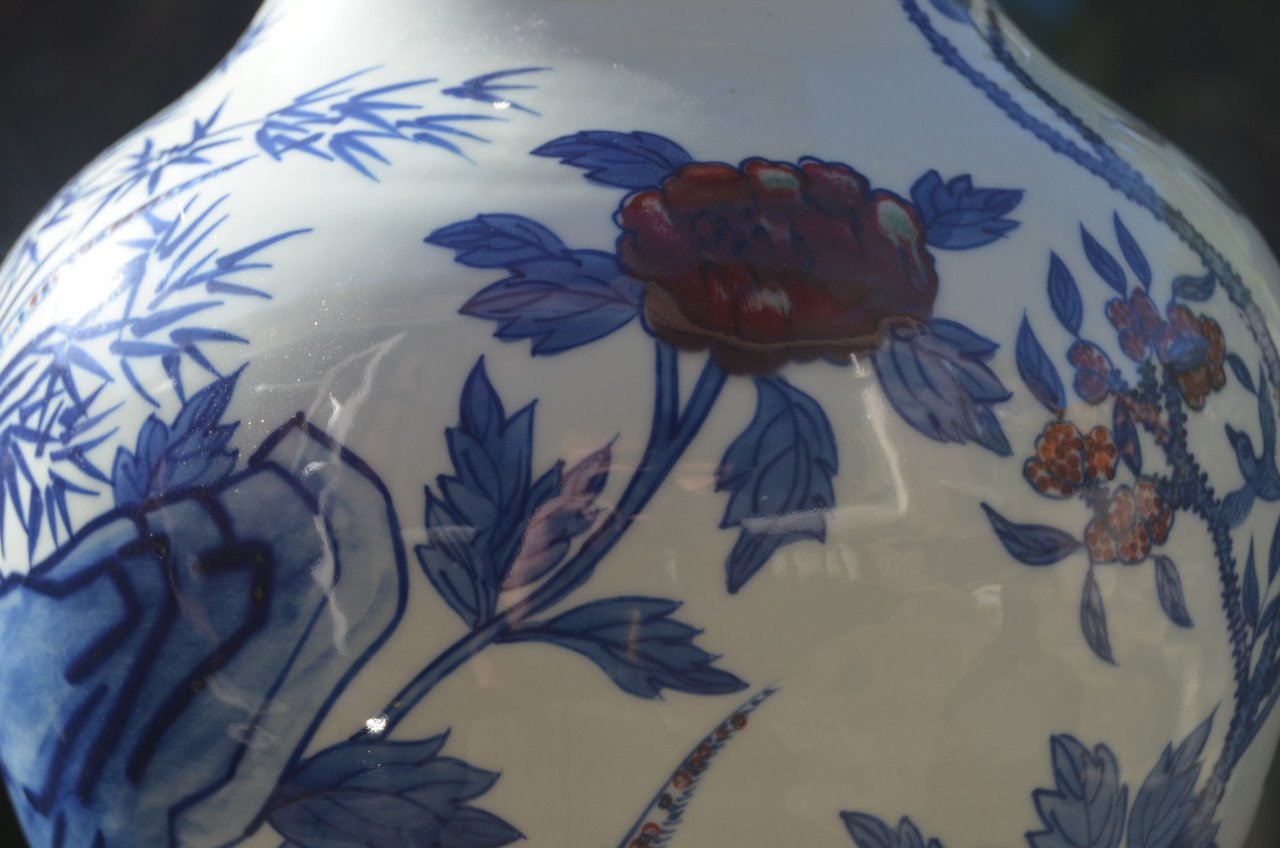 Fraaie Chinese vaas apocrief gemerkt Kangxi