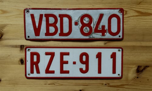 Te koop Belgische kentekenplaten