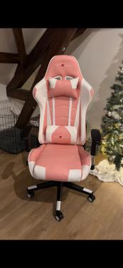 GTR Racer Gamingstoel - Roze/Wit