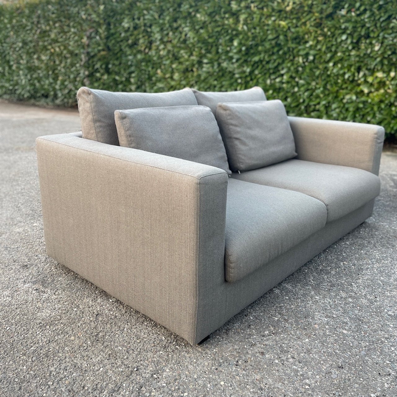 GRATIS LEVERING HEEL NL Taupe VIP 2x 2,5zits Stoffen Bankstel