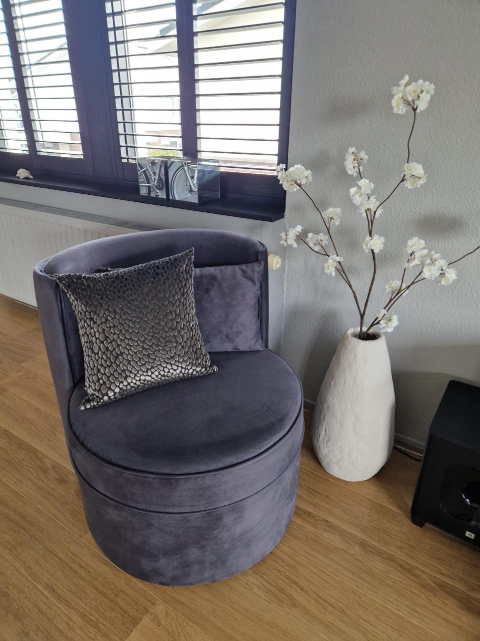 Schitterende Velvet Fauteuil (nieuw)