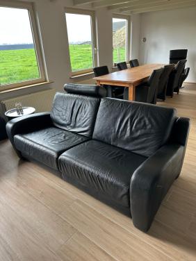 Mooie leren bank 3 persoons