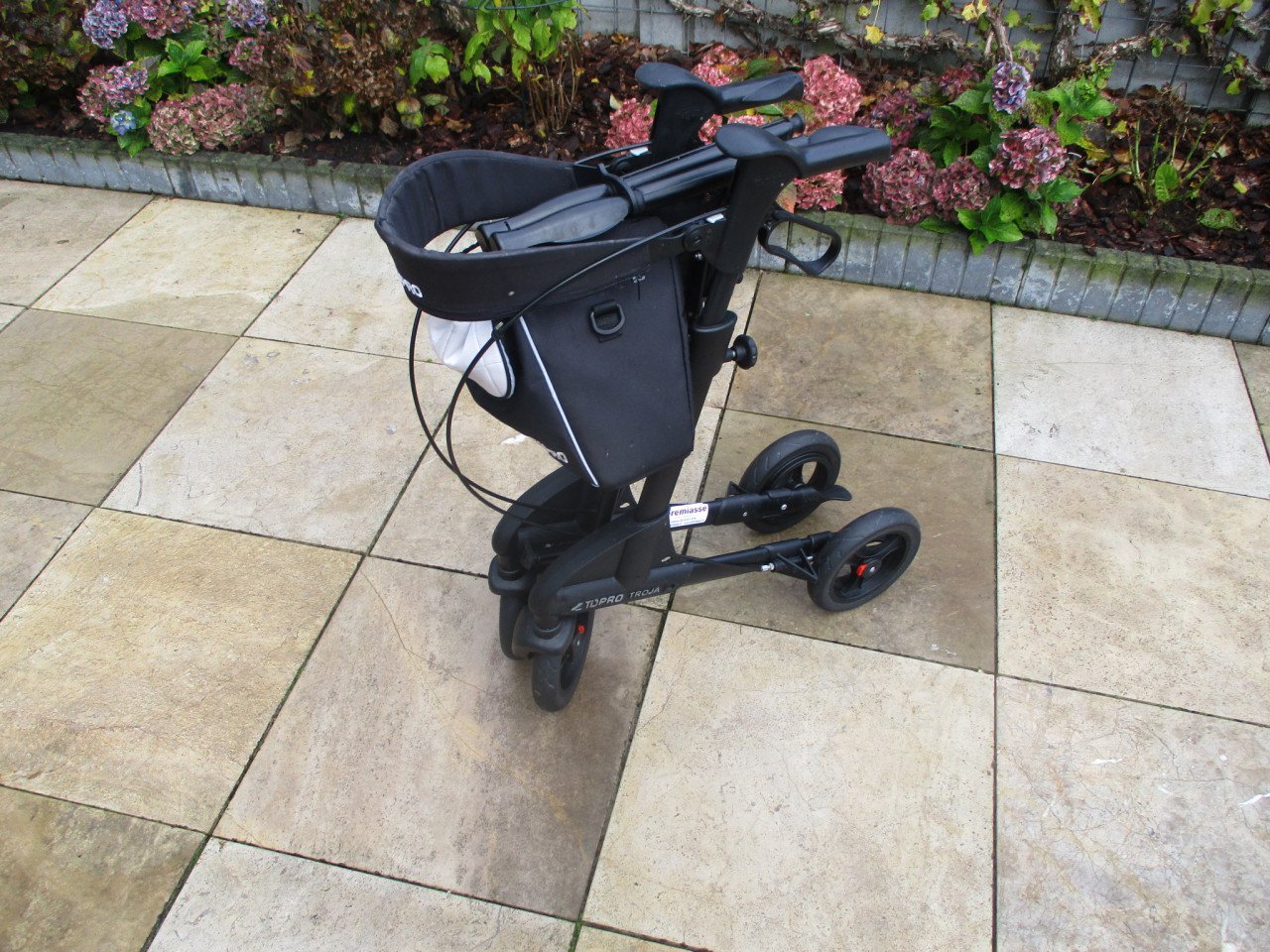 Zgan Topro Troja 2G opvouwbare scootmobiel +zitje tas rugsteun stokhouder