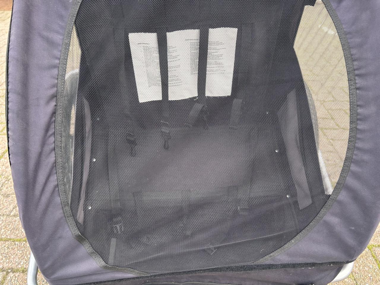 Fiets kar / aanhanger plaats voor 2 personen, gordels