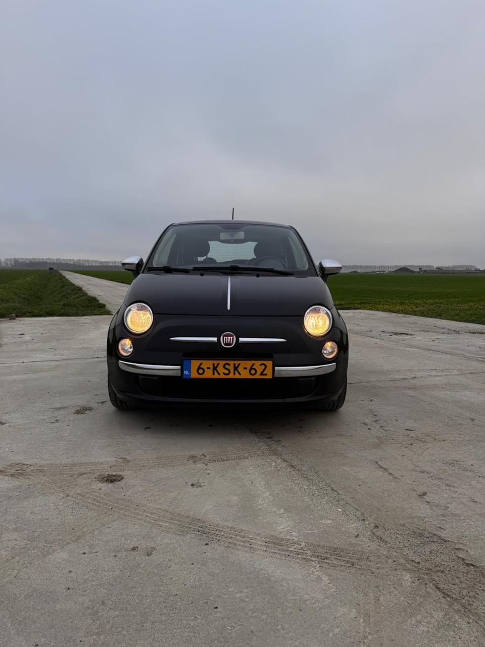 Fiat 500 0.9 85pk Twinair Turbo 2013 Zwart