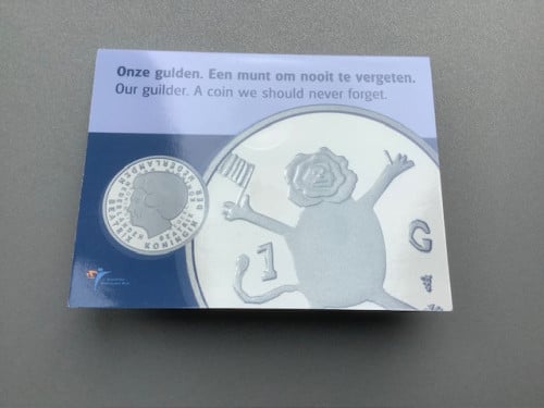 Beatrix, De laatste gulden 2001 in blister.