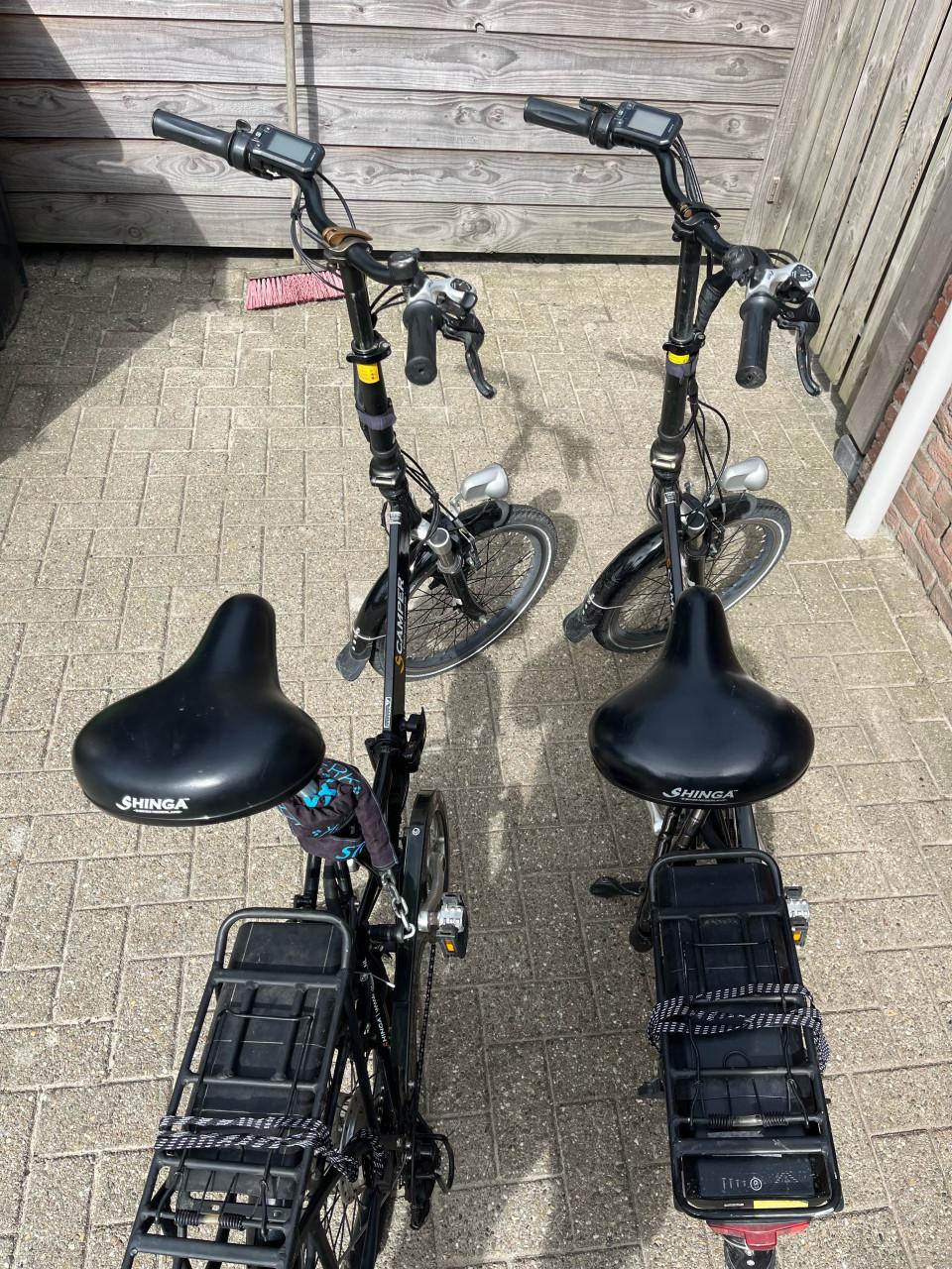 2 elektrische vouwfietsen S-Camper – compact en handig