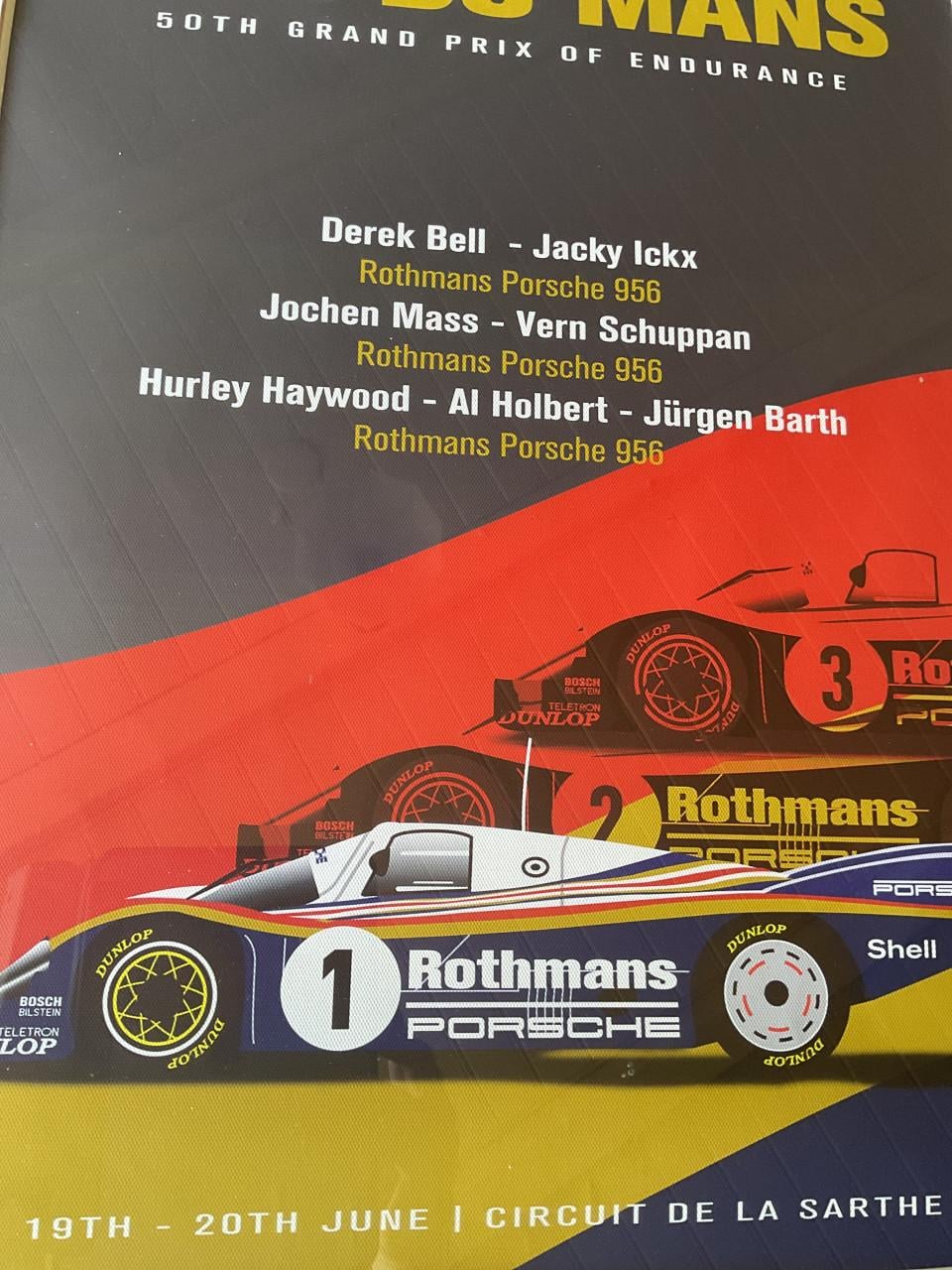 Rothmans Porsche Le Mans affiche