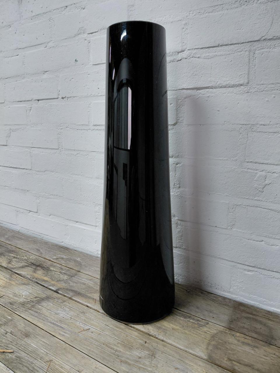 Bloemenvaas zwart glans