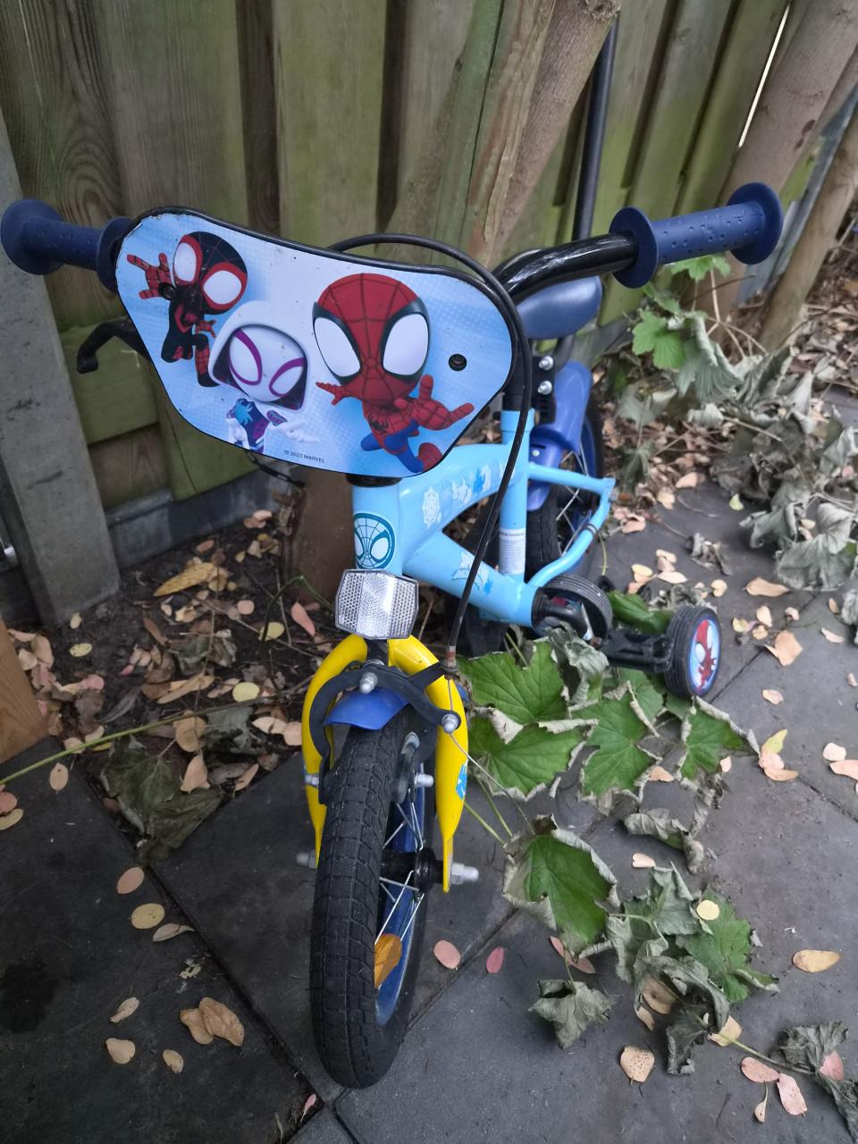 Spiderman fiets 12,5 inch