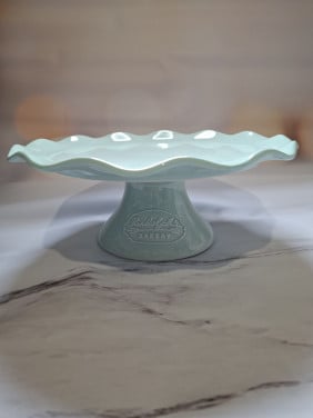 Taart Plateau / Taart Etagère, mint groen, effectief 24cm diameter
