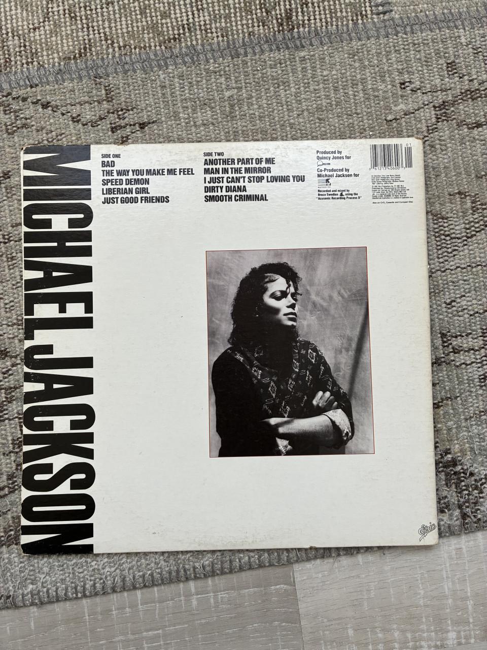 Michael Jackson Bad lp NL persing 1982