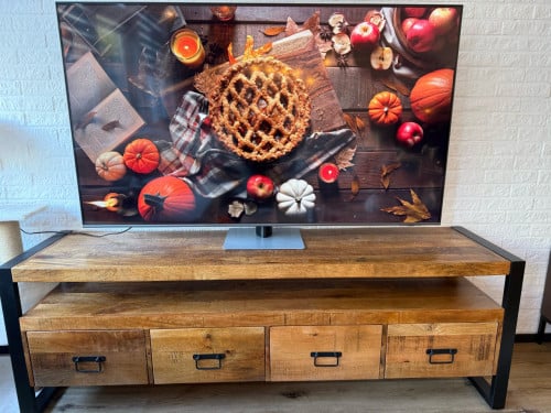 Tv Meubel - Mango Hout 180cm