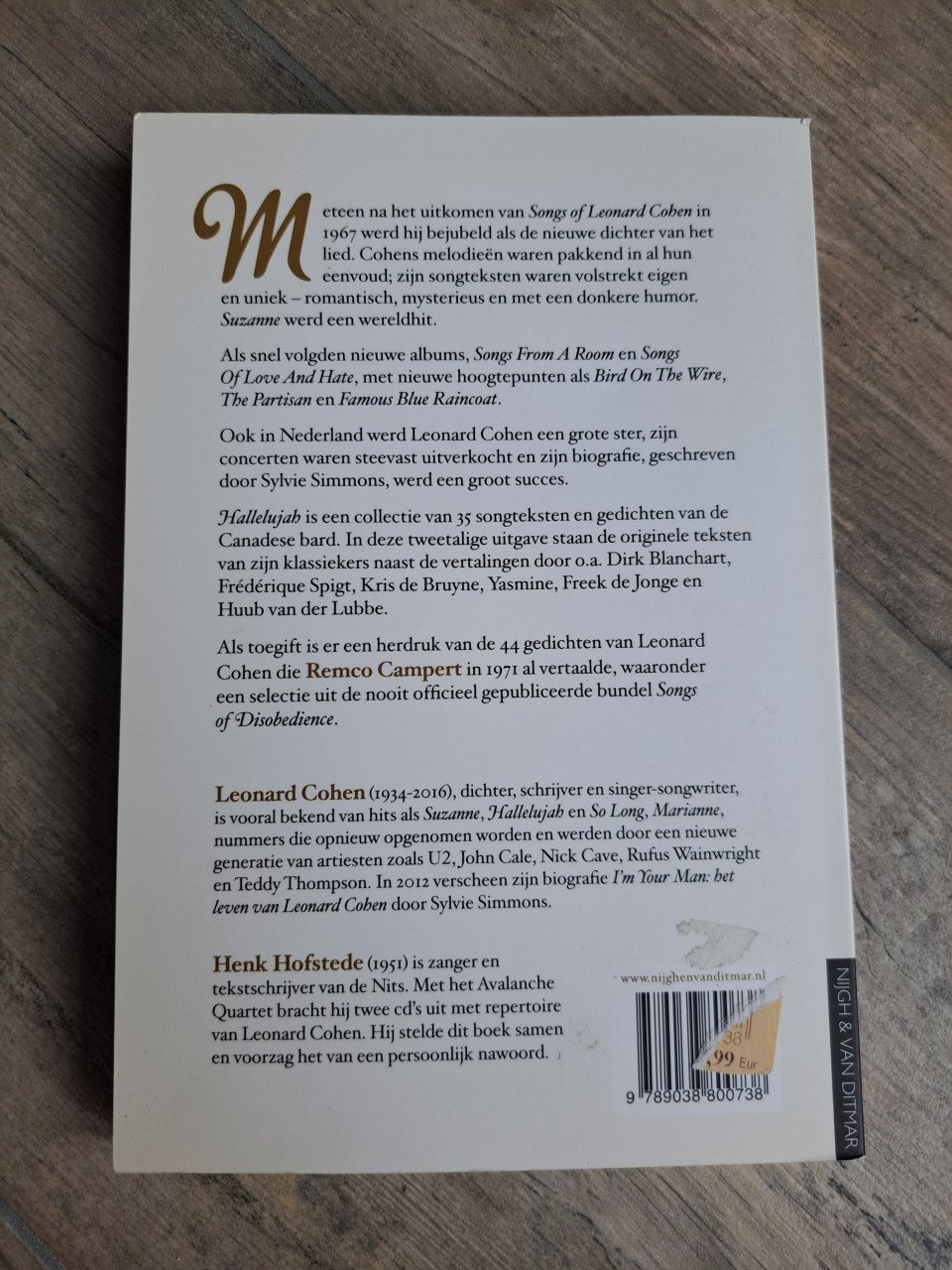 Halleluja  liedjes en gedichten van Leonard Cohen
