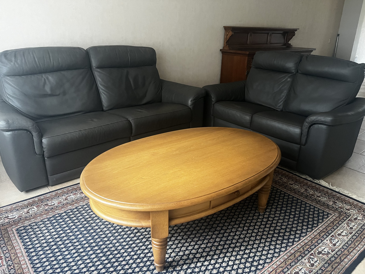 Relax lederen 2,5 en 3 zits bank