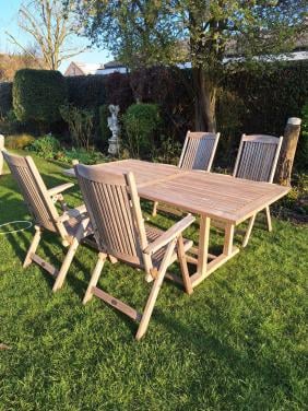 Teakhouten tuinset