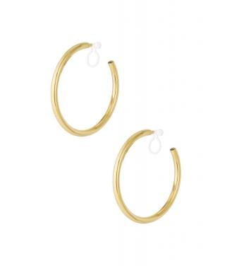 Oorclips goudkleurige en kunststof clipje