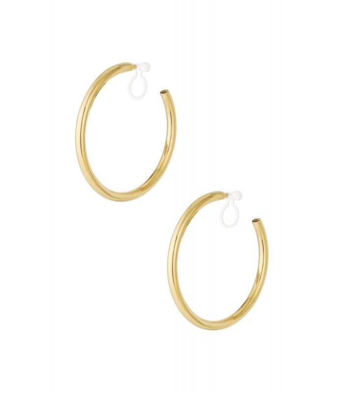 Oorclips goudkleurige en kunststof clipje