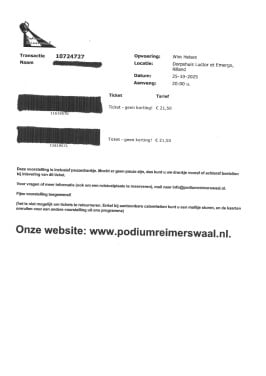 Tickets voorstelling Wim Helsen              25-10-2025