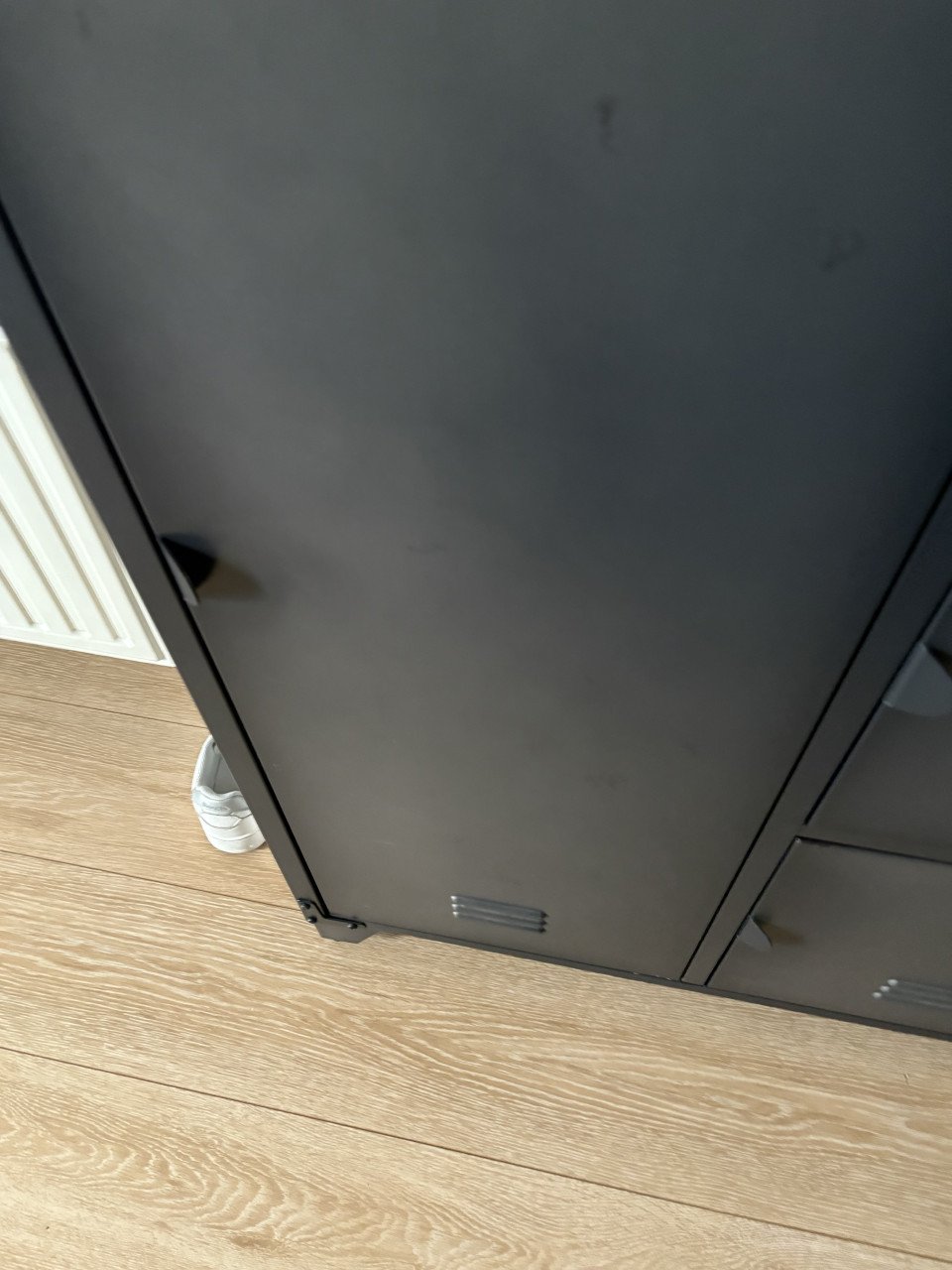 Lockerkast Vintage look donkergrijs/zwart