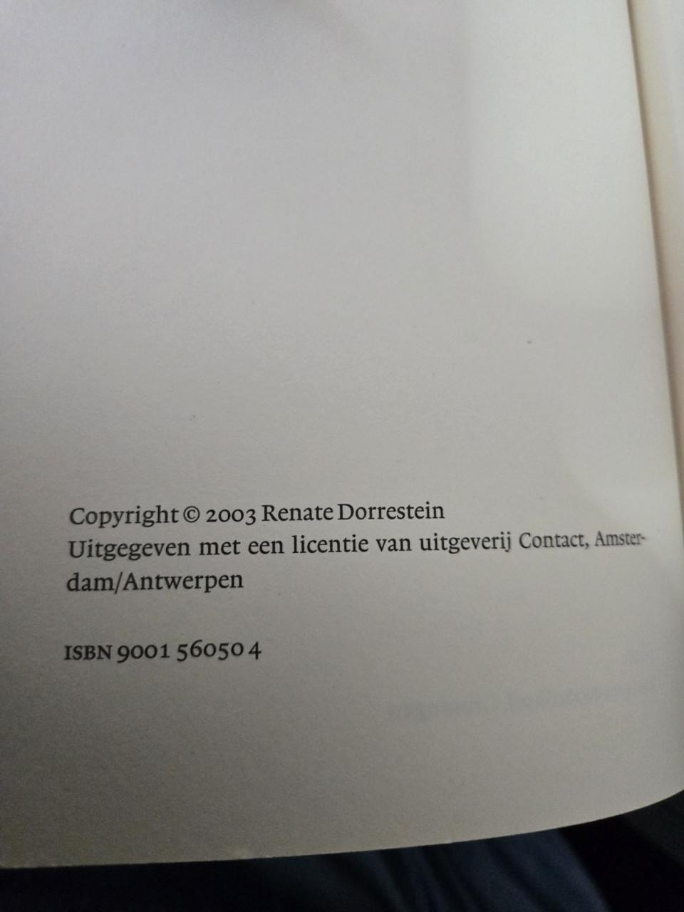 Roman: Het duister dat ons scheidt, 2006 door Renate Dorrestein.