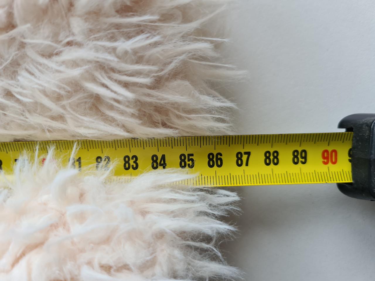 Fake fur ecru / beige bontjas  Maat M