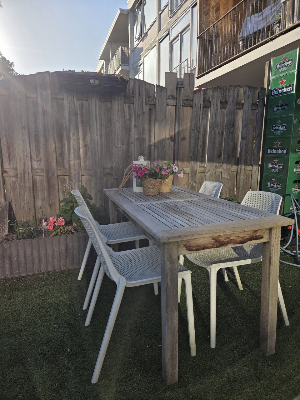 Tuinset Teakhout