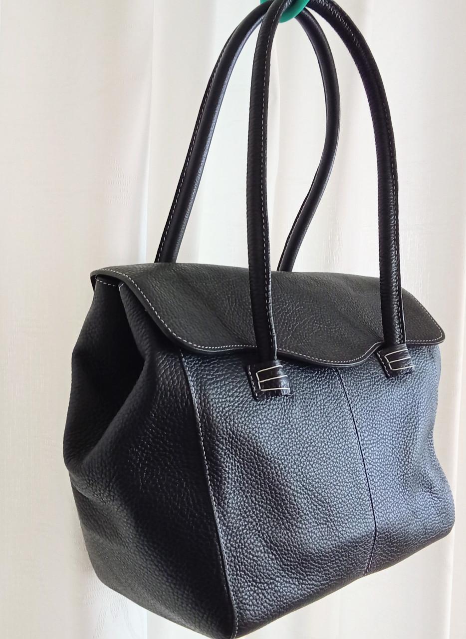 Prachtige zwarte leren tas merk Vanity