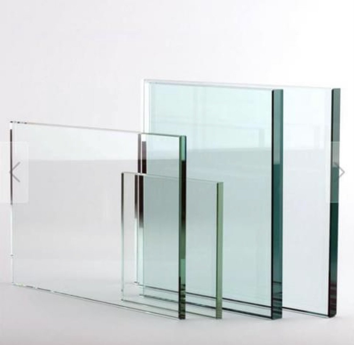 6 Geharde heldere glas Platen