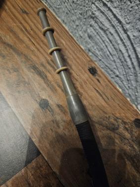 Antieke jachtpijp met hertenafbeelding, prachtige staat