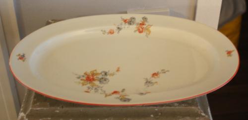 Schaal met bloemen print