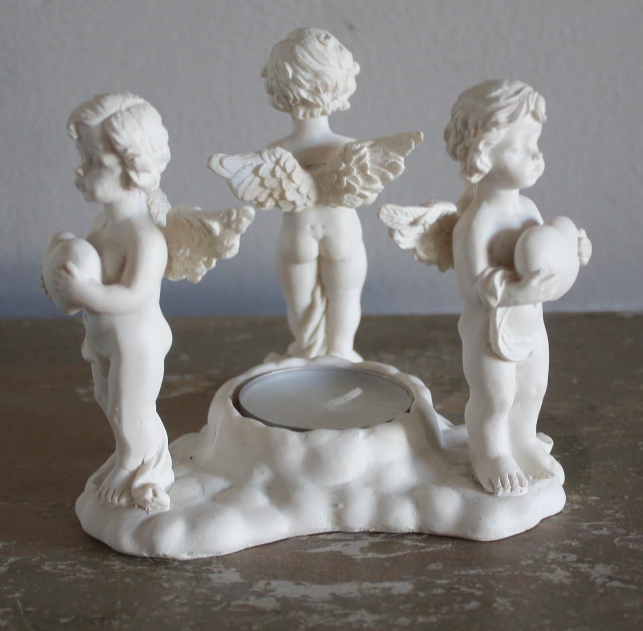 Thee lichten met engelen