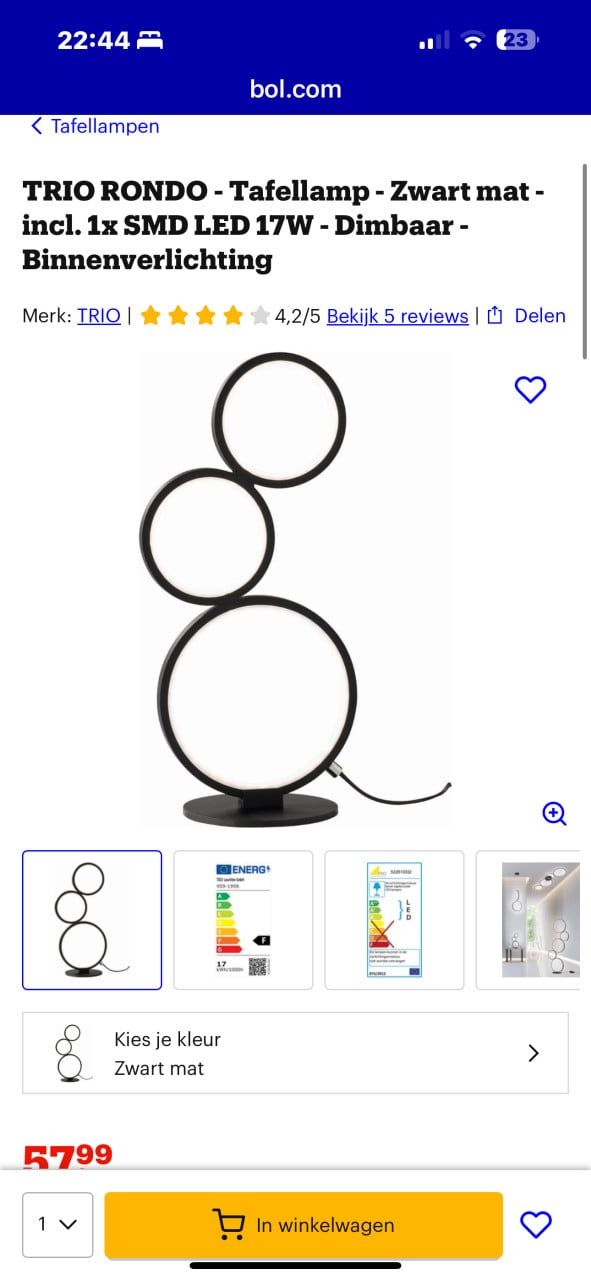 Lampen set TRIO RONDO