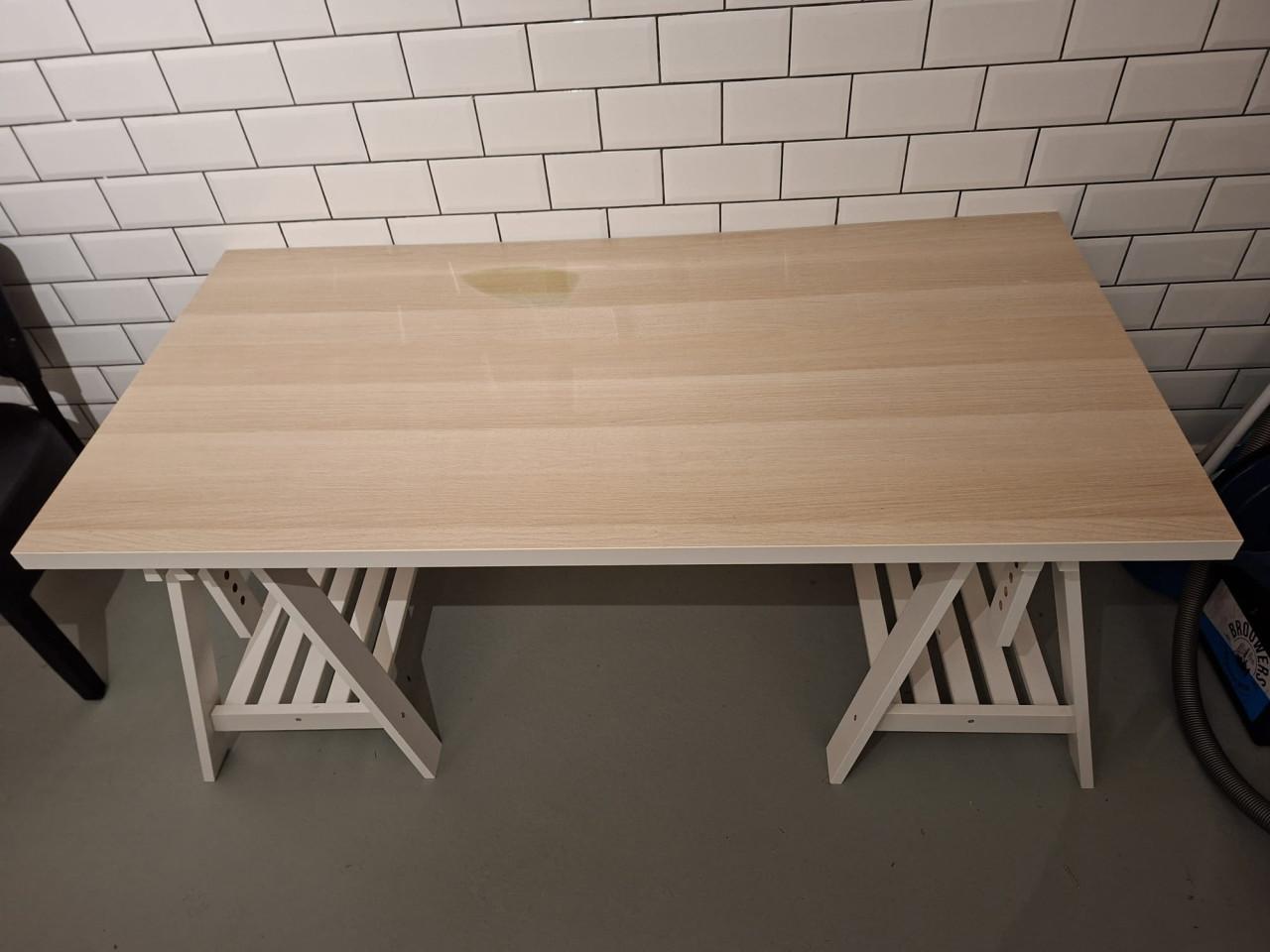 Ikea tafelblad met schragen