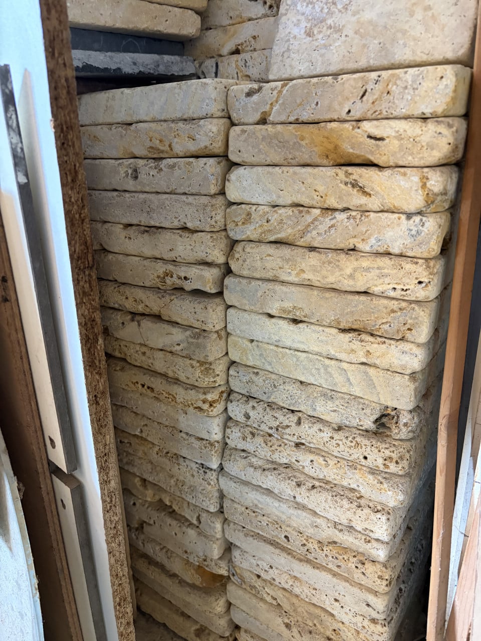 Authentieke Travertin natuursteen tegels 20x20