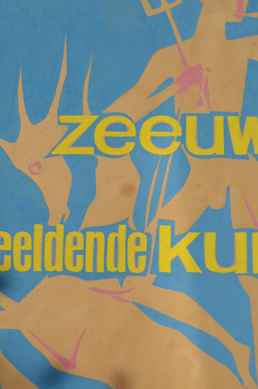 2 Fraaie ontwerpen kunstexpo Hans Heeren Zeeuws kunstenaar, uniek!