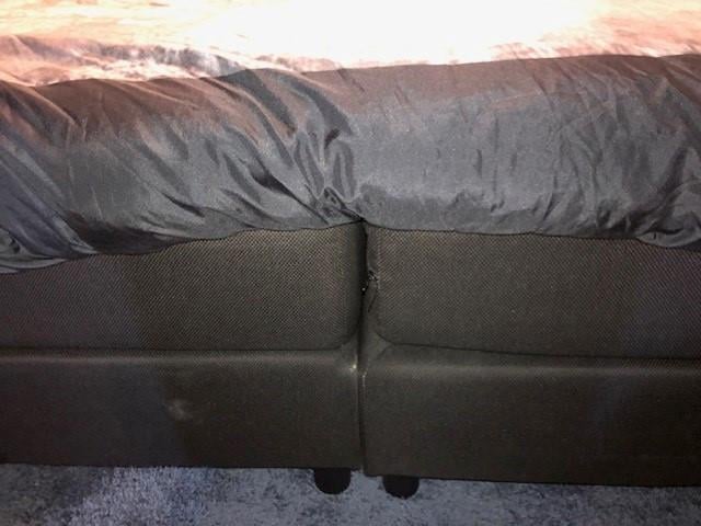 Mooie zwarte boxspring te koop!