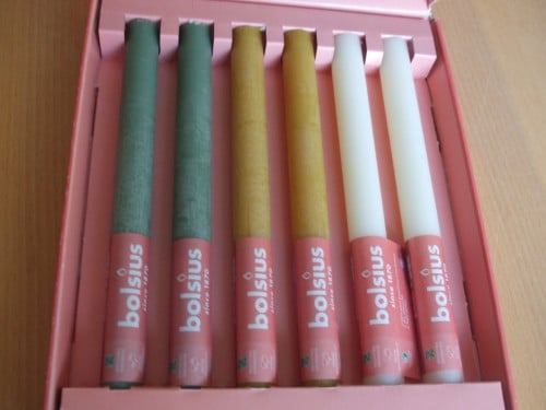 Te koop set mooie kaarsen.(nieuw).