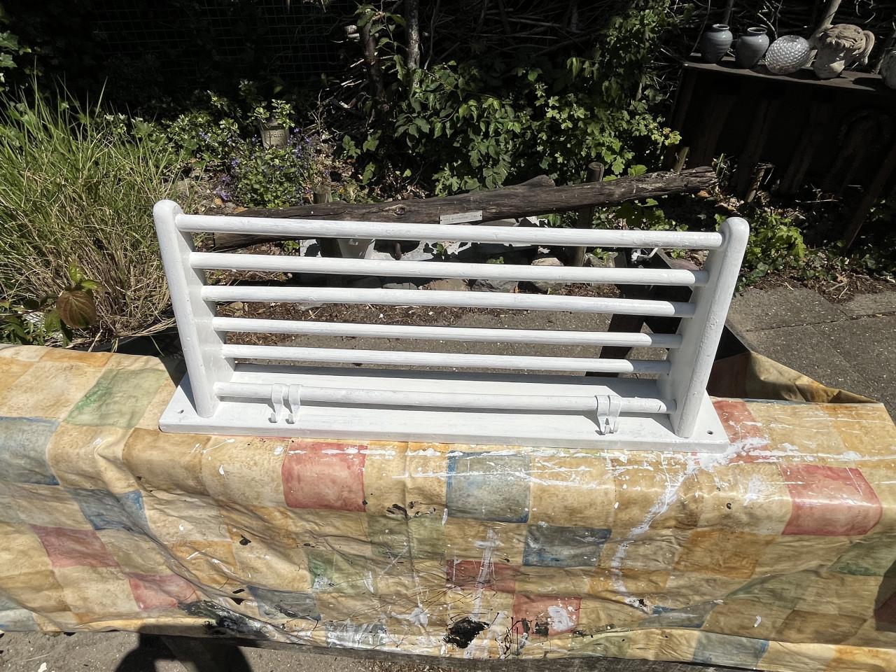 Keukenrekje van hout wit