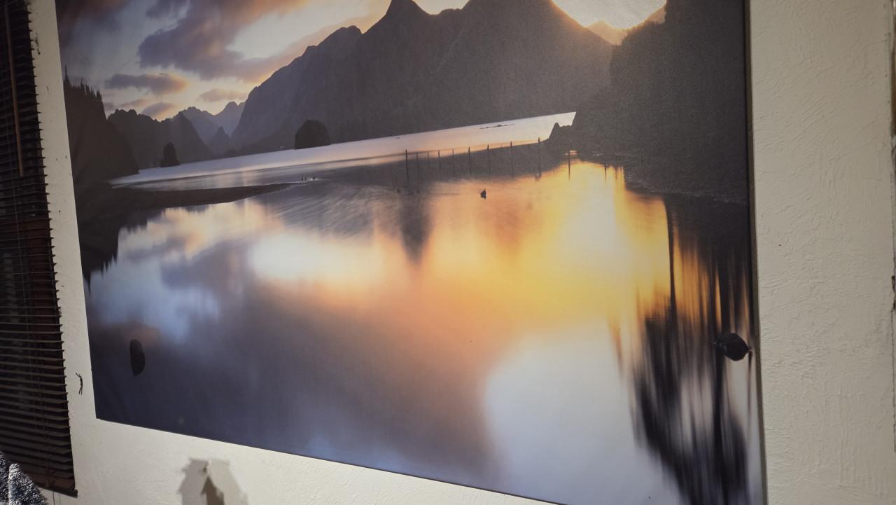 Groot Schilderij Landschap met Bergen