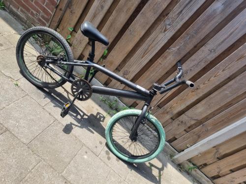 BMX fiets 20 inch *** BMX *** zwart / mint-groen  " Olympische Klasse "