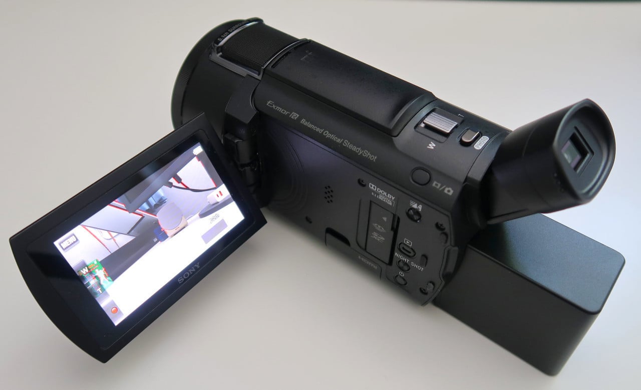 ✅✅Sony FDR-AX53 4K camcorder+extra’s+Accu + Sony ECM-XYST1M