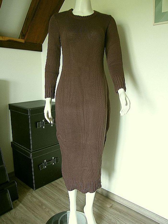 SÁBETH: Nieuw Grofgebreid jurkje bruin S en M € 369,-