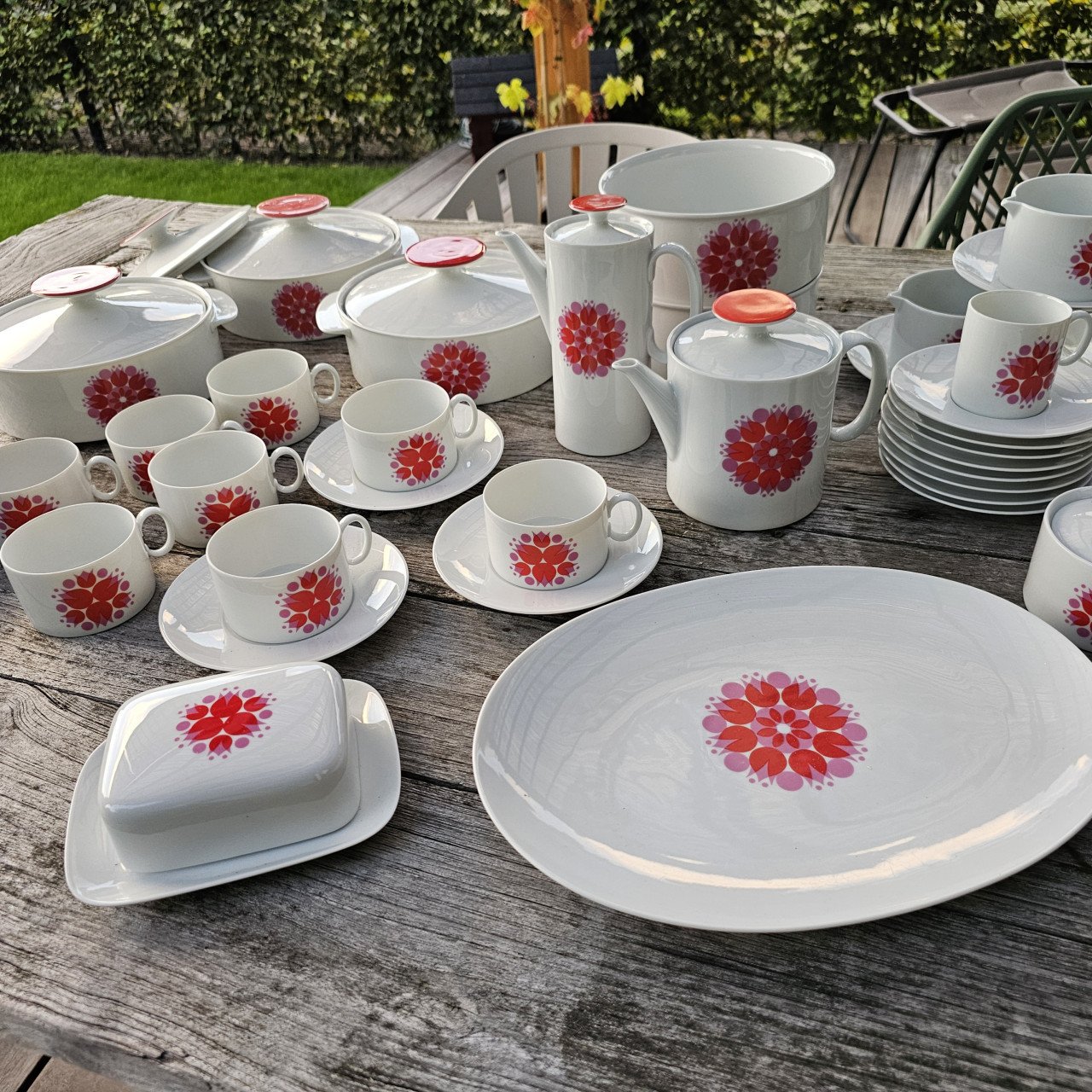Thomas servies onderdelen medaillon pinwheel