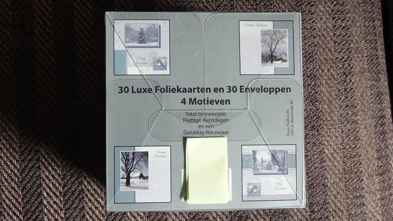 Kerst - feestdagen kaarten box (30 stuks) nieuw