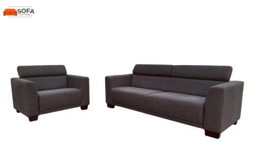 Montèl Donkergrijze Stoffen Bankstel– Gratis Levering NL